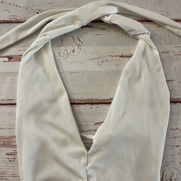 Princess Polly Mini Dress White Backless Size 4 Women's Summer‎ Breeze Ribbed - Picture 2 of 12